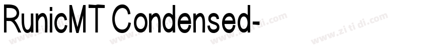 RunicMT Condensed字体转换
